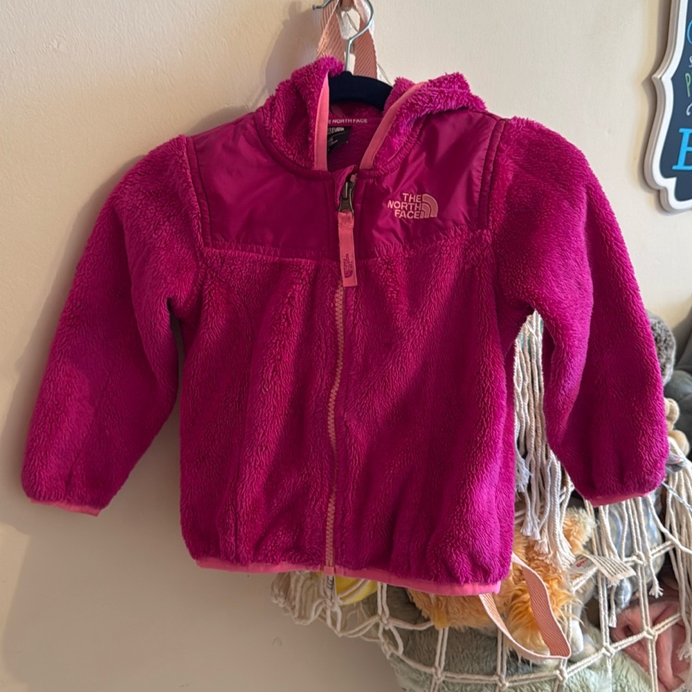 NorthFace zip up hooded jacket girl
